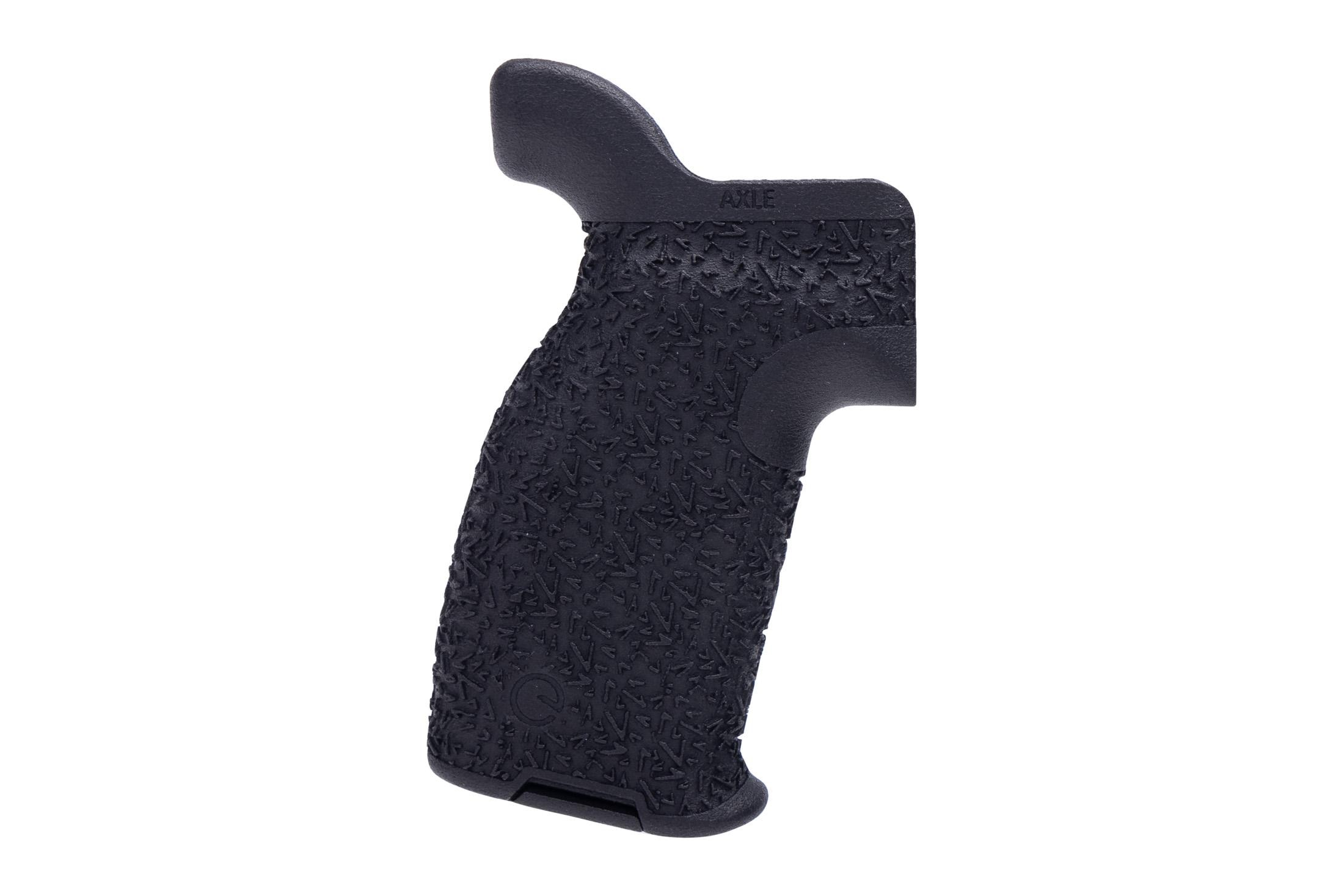 Emissary Development Compact AR-15 Axle Grip - Aggressive Texture - Black